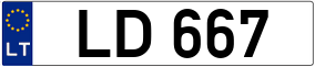 Trailer License Plate